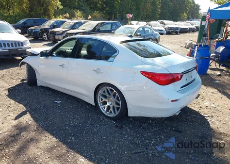 2014 Infiniti Q50 Premium from USA, damaged, VIN JN1BV7AR8EM684119